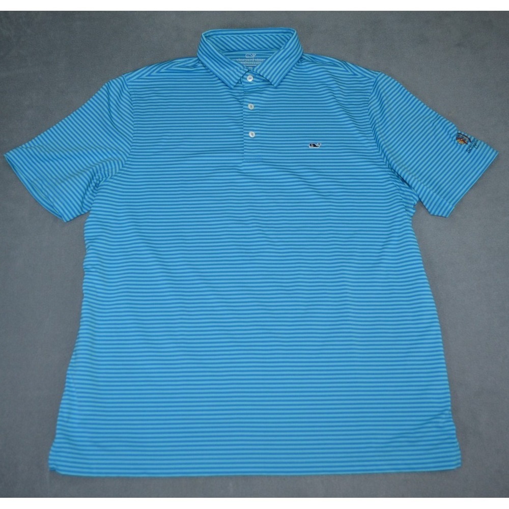 Vineyard Vines Performance Polo Shirt Mens Size XL Schuylkill Country Club Blue